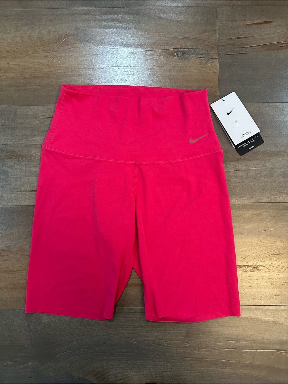 Nike Women’s High-Rise Hot Pink Bike Shorts - 8” shorts